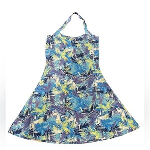 Banana Boat Sleeveless Summer Dress UPF50+ Tropical /Palm Leaves Size Small